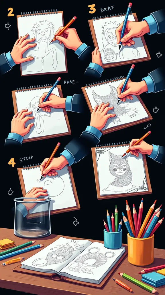 how to draw coloring pages